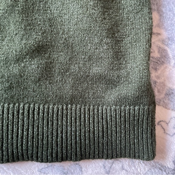 Pink Clover Sweater Women's Small Green Brown Knit Button Fall Pull Over Forest - Picture 4 of 7